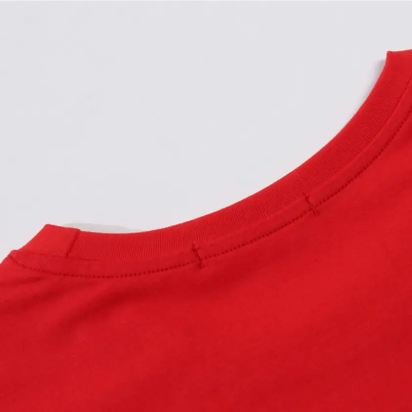 2025 Summer T-Shirt Red White Macau Group Work - Image 3