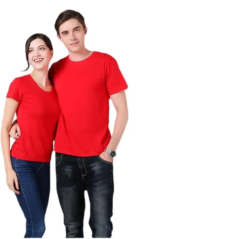 2025 Summer T-Shirt Red White Macau Group Work