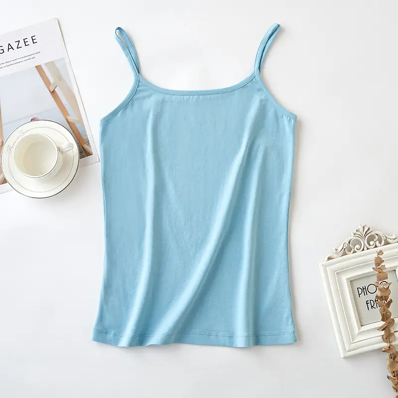 2025 Summer O'Dell Cotton Camisole White Slim Fit - Image 5
