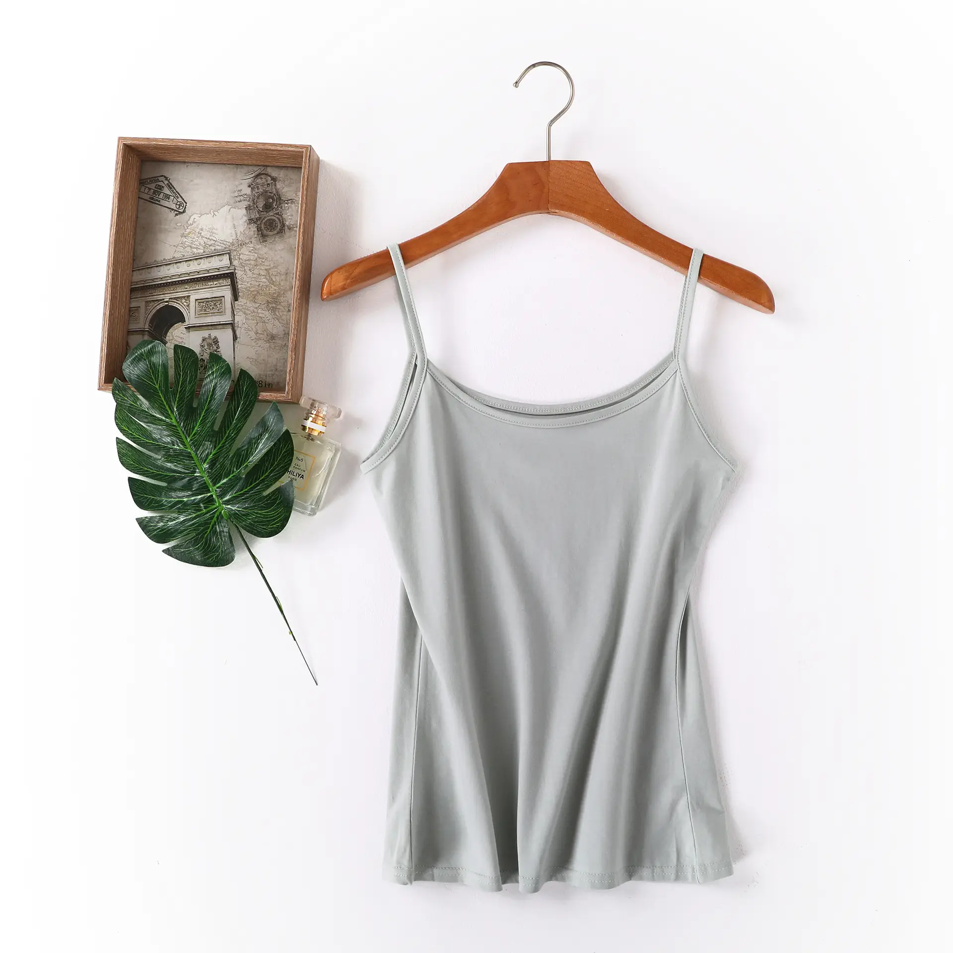 2025 Summer O'Dell Cotton Camisole White Slim Fit - Image 4