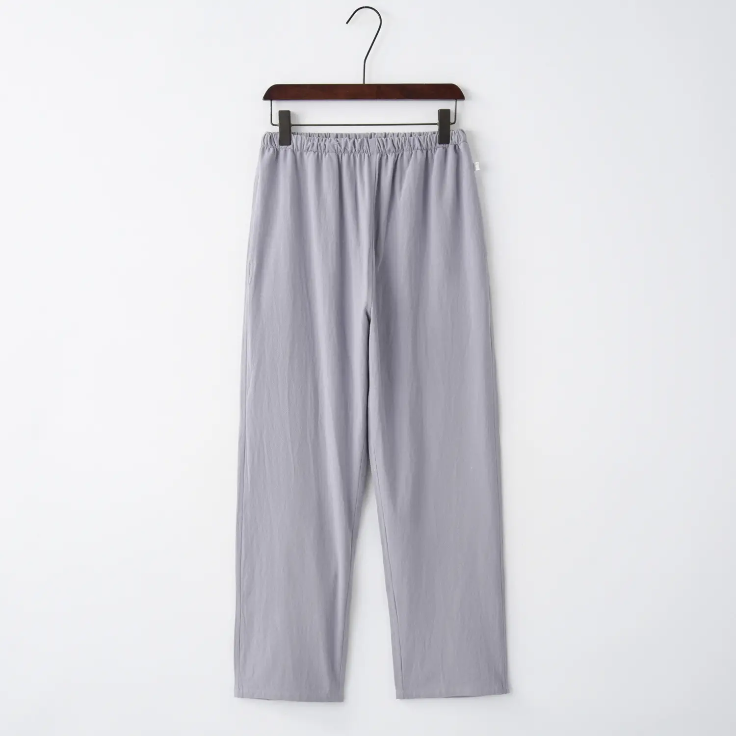 Men's Grey Cotton Loose Pants Casual Taiji Pants - Image 6