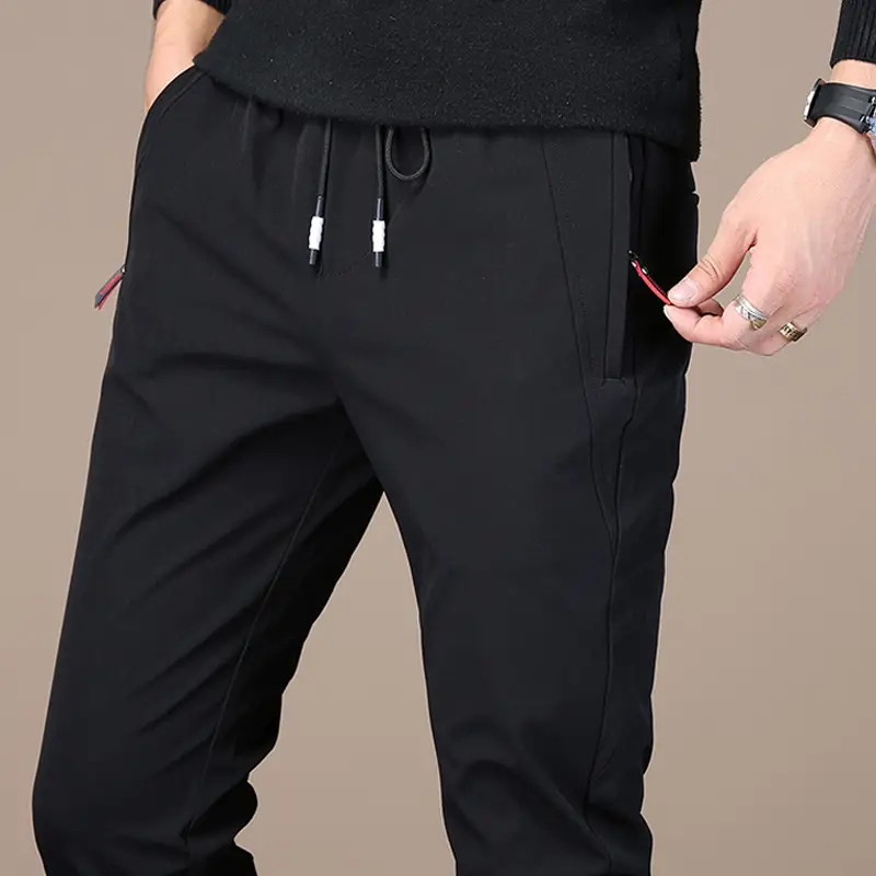 Men's Slim Fit Black Sports Pants 2022 New