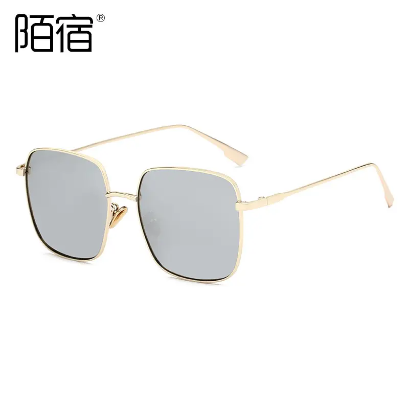 Polarized Square Sunglasses for Women Gold Frame
