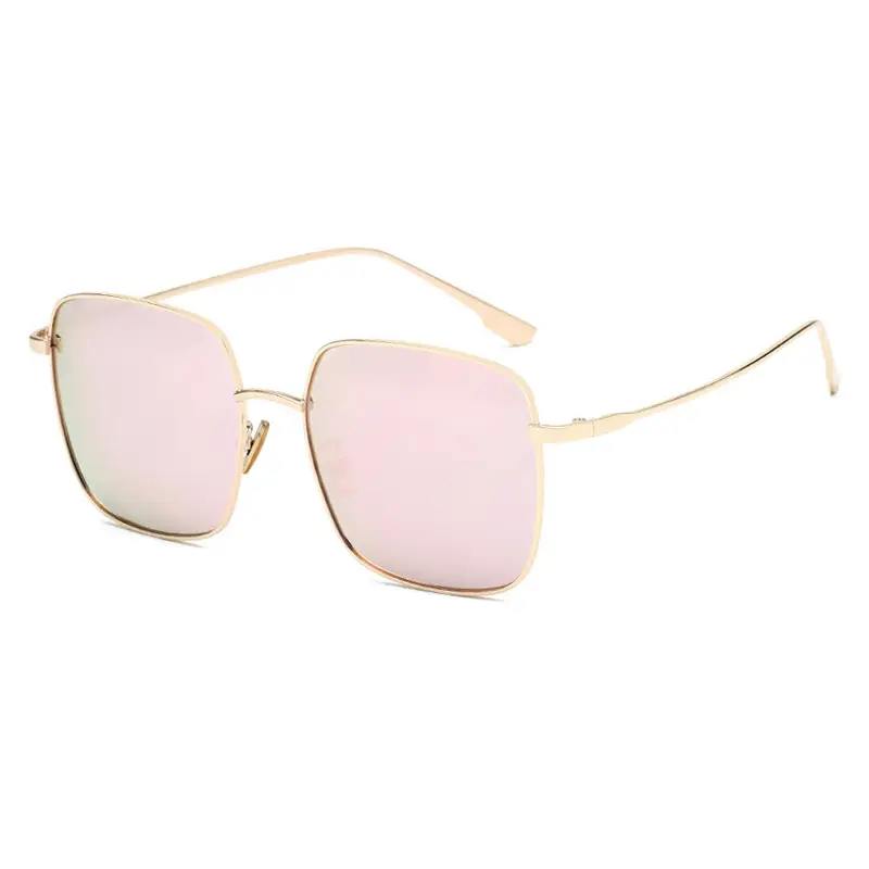 Polarized Square Sunglasses for Women Gold Frame