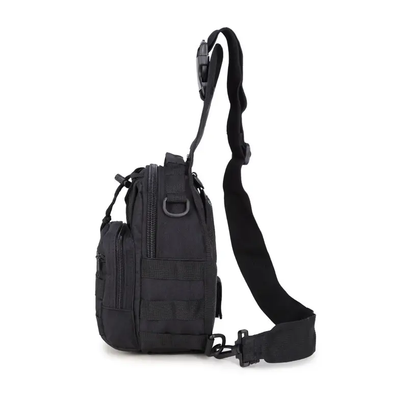 New Men's Black Crossbody Shoulder Bag Sports Camping Bag