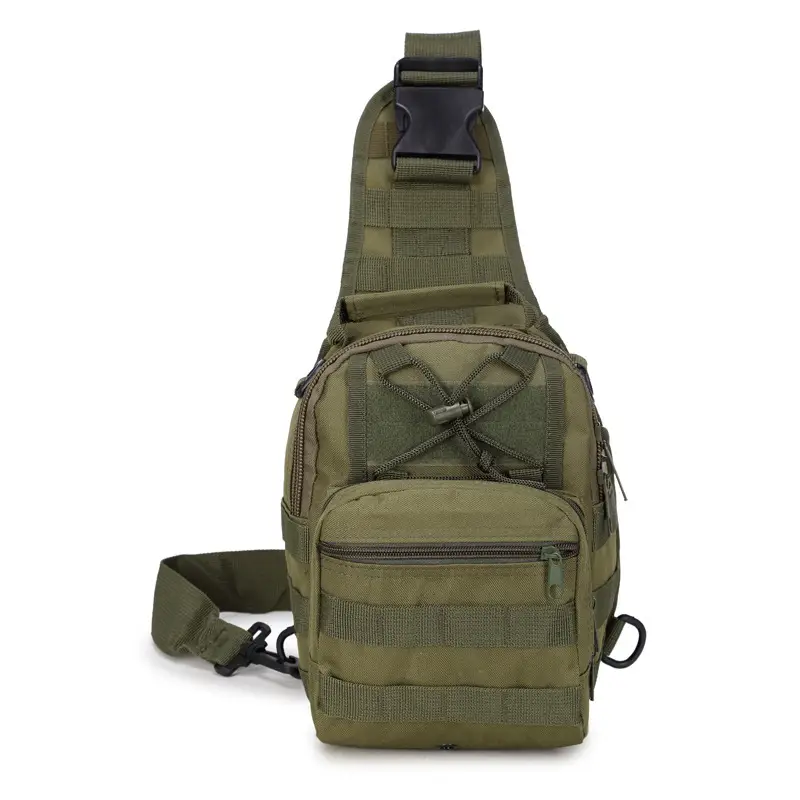 New Men's Black Crossbody Shoulder Bag Sports Camping Bag