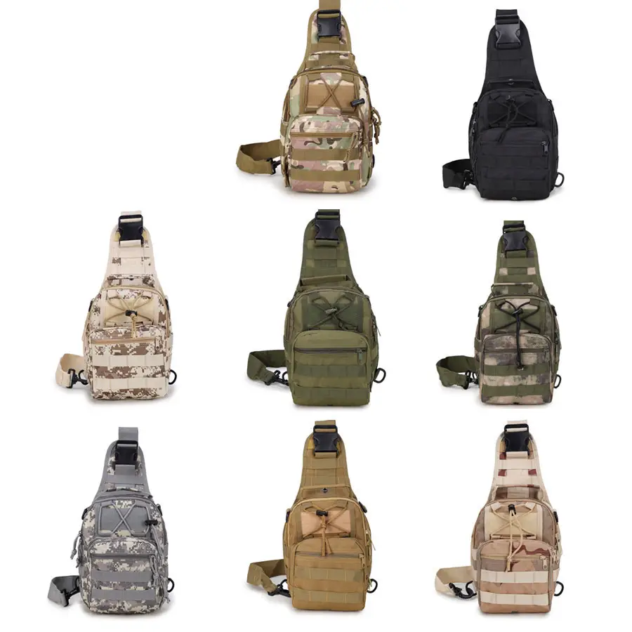 New Men's Black Crossbody Shoulder Bag Sports Camping Bag