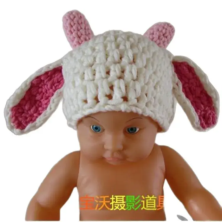 Newborn Crocheted Bear Hat for Baby - Image 7