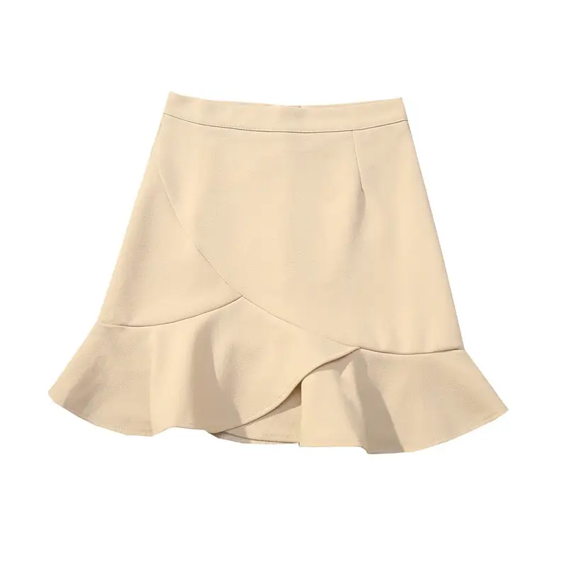 Women Ruffled Skirt Set High Waist Slimming Anti-Running