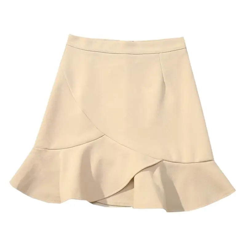 Women Ruffled Skirt Set High Waist Slimming Anti-Running