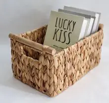 Rattan Vegetable Storage Basket Orange Woven Portable — feature 3