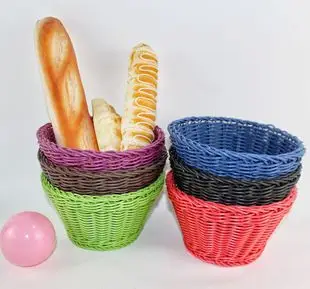Rattan Vegetable Storage Basket Orange Woven Portable — feature 33