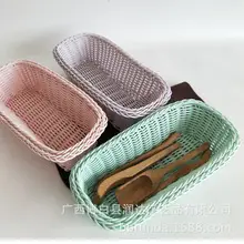 Rattan Vegetable Storage Basket Orange Woven Portable — feature 9