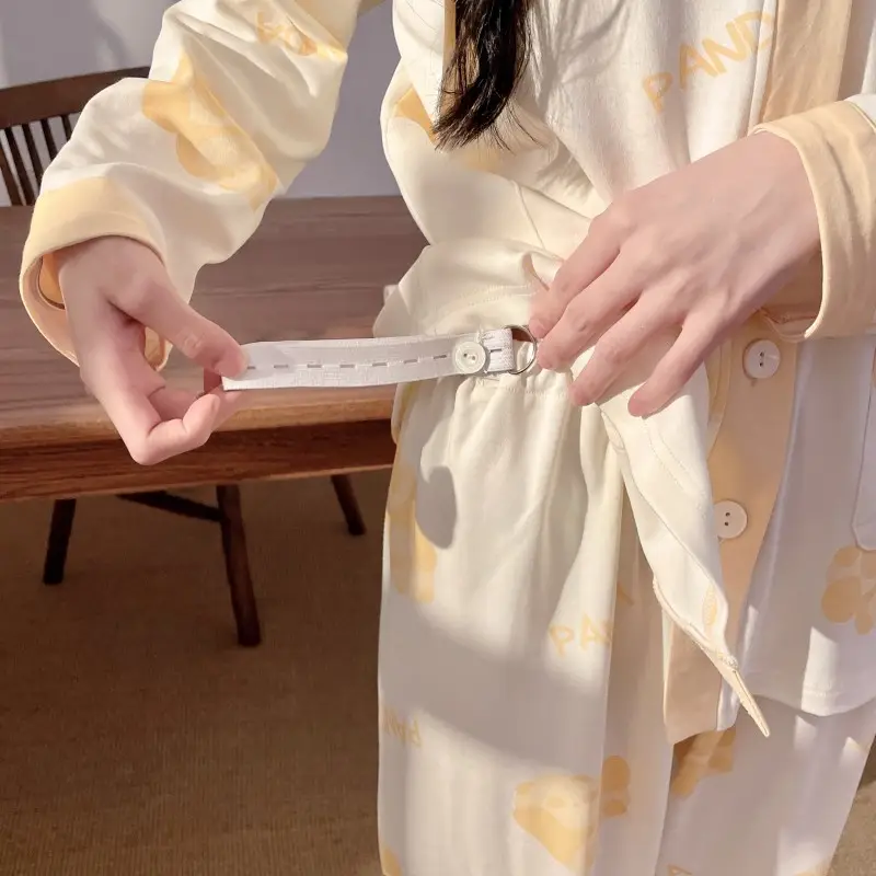 Moon Print Pajamas Set for Women Spring Autumn — feature 13