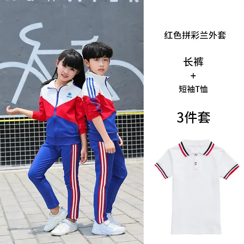 Girls Cotton Polo Shirt White Red Trim Primary School - Image 5