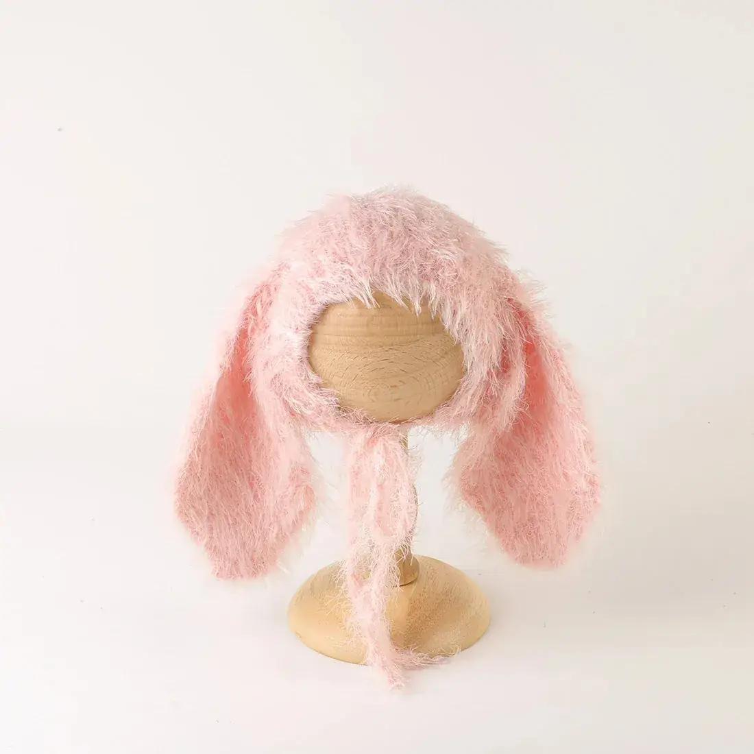 White Faux Fur Hat for Baby Girls & Boys Studio Photo Props