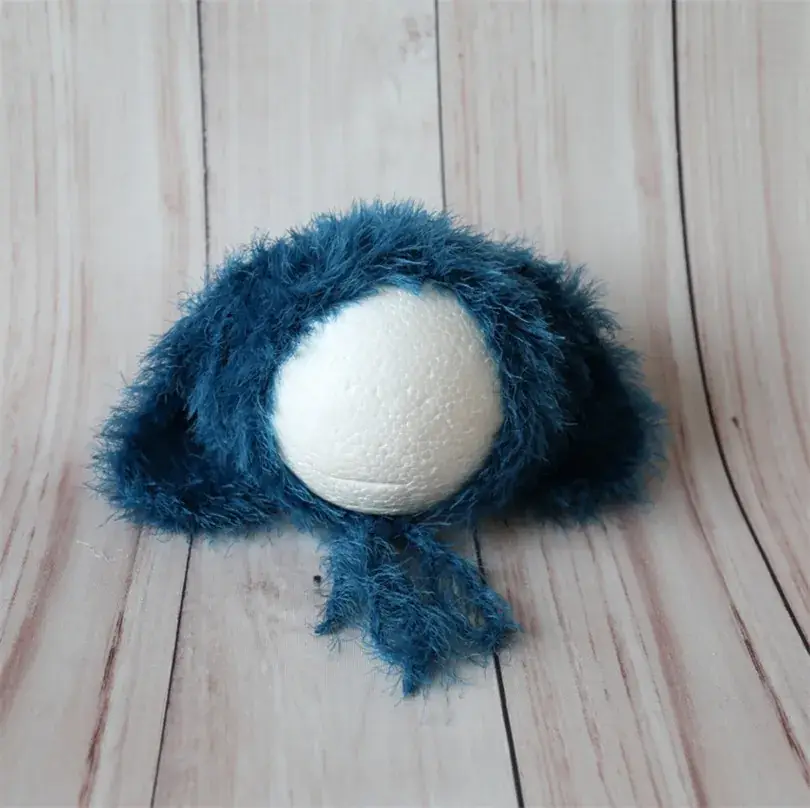 White Faux Fur Hat for Baby Girls & Boys Studio Photo Props