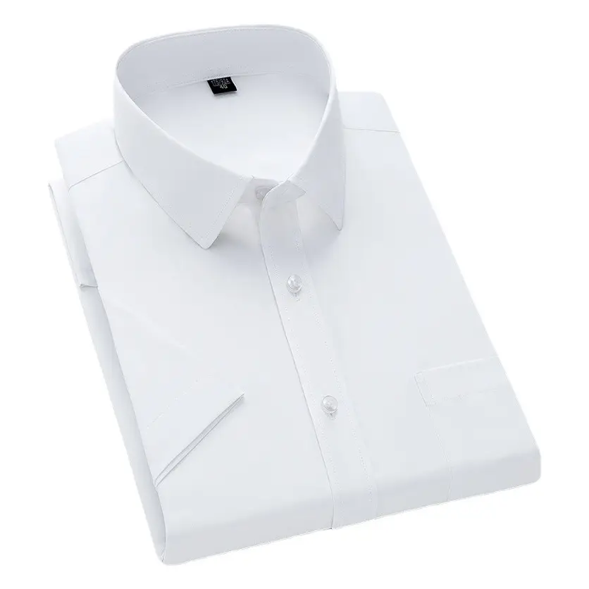 Men Slim Fit White Tie Shirt Business Wear
