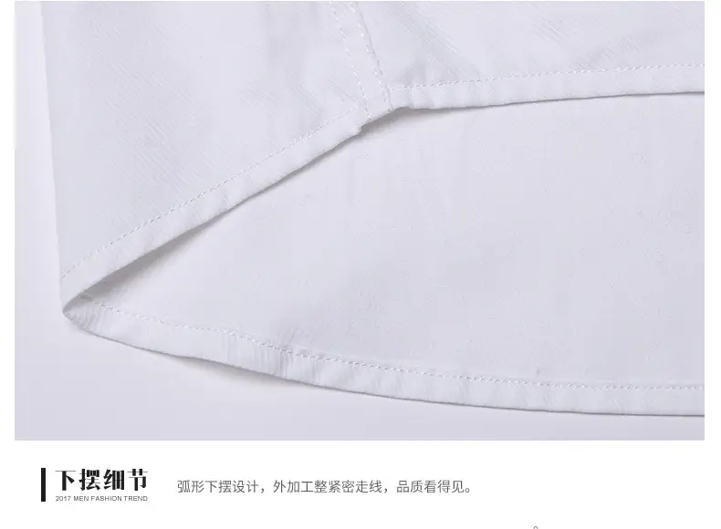 Men Slim Fit White Tie Shirt Business Wear — feature 33