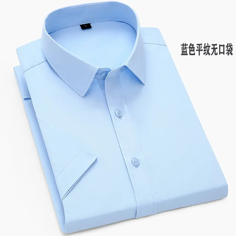 Men Slim Fit White Tie Shirt Business Wear - Image 13