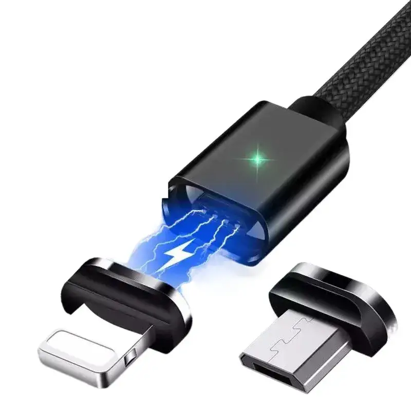 3-in-1 Cross-Bound Magnetic Charging Cable 3A Fast