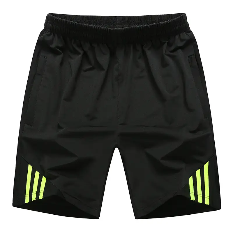 Men's Black Striped Shorts Summer Casual Pants Large - Image 4