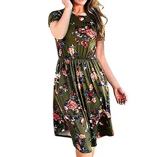 Printed Sleeveless Floral Dress 35 Colors — feature 158