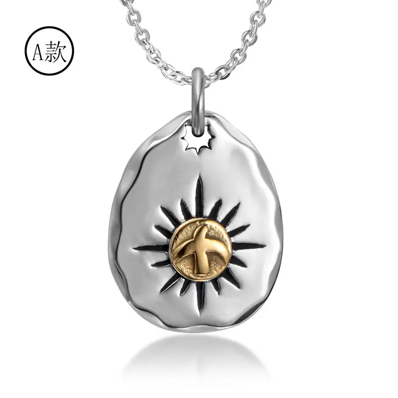 Japanese Flying Eagle Pendant Necklace for Men Women Titanium Steel - Image 6