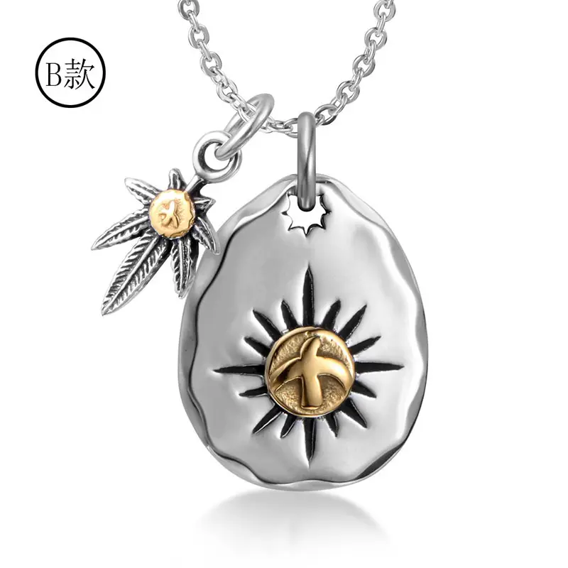 Japanese Flying Eagle Pendant Necklace for Men Women Titanium Steel - Image 7