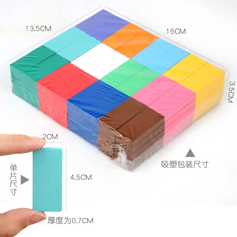 Domino Puzzle for Kids Wooden Building Blocks 120 Pcs - Image 10