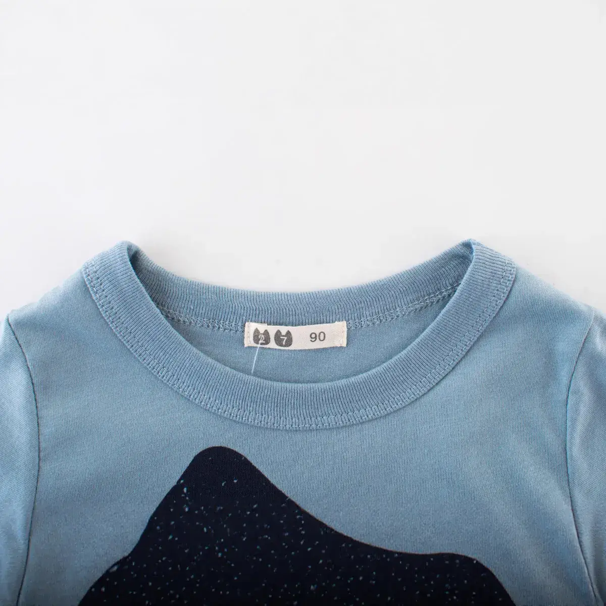 European American Children's 2024 Summer Short Sleeve T-Shirt with Shark Print