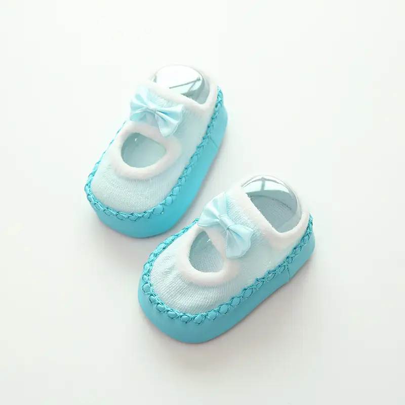 2026 New Baby Socks Beige Bow Soft Sole Walking - Image 6