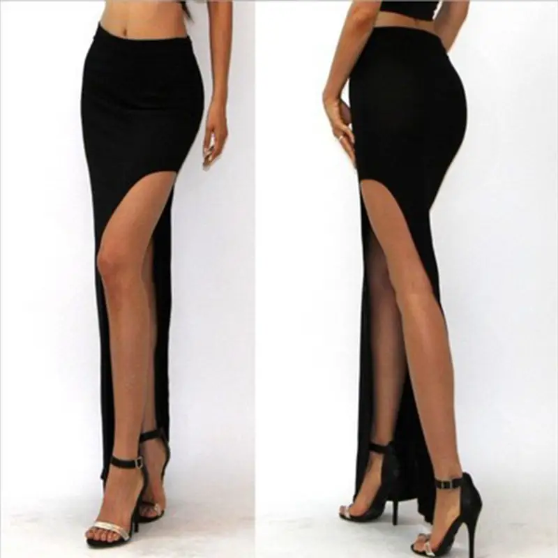 Side-Sleeve Leg Skirt for Women Maroon Slim Fit