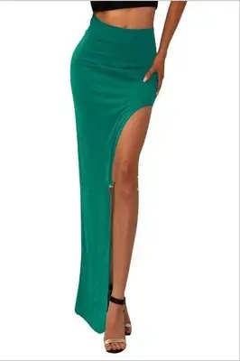 Side-Sleeve Leg Skirt for Women Maroon Slim Fit