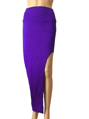 Side-Sleeve Leg Skirt for Women Maroon Slim Fit