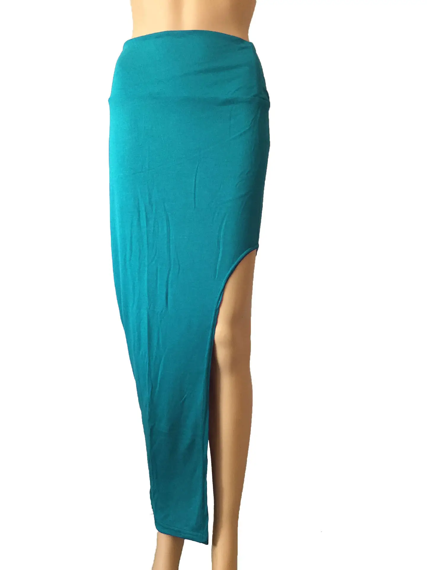 Side-Sleeve Leg Skirt for Women Maroon Slim Fit