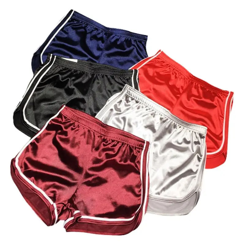 Women's Black Elastic High Waist Sports Shorts 2024