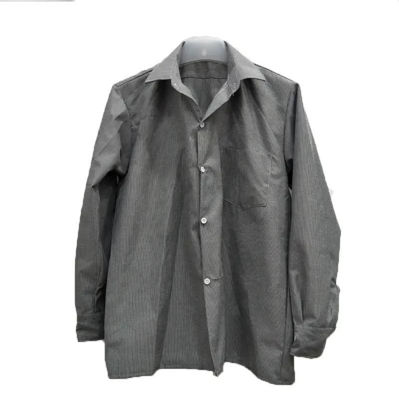 Factory Spring Men's Grey Long Sleeve Shirt Set