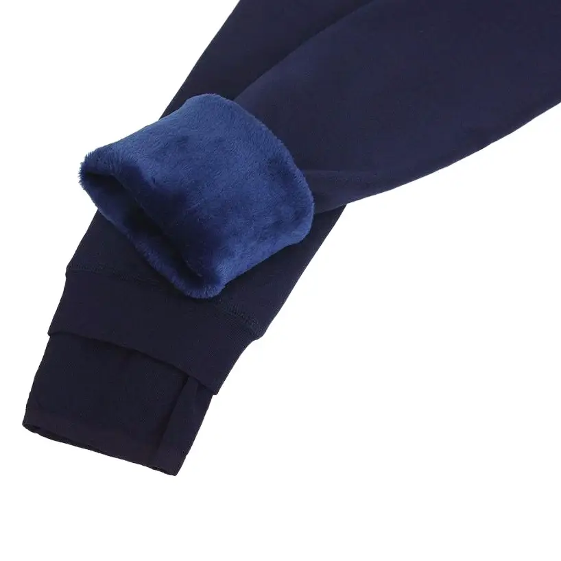 Women's Fleece-Lined Warm Leggings Navy Blue