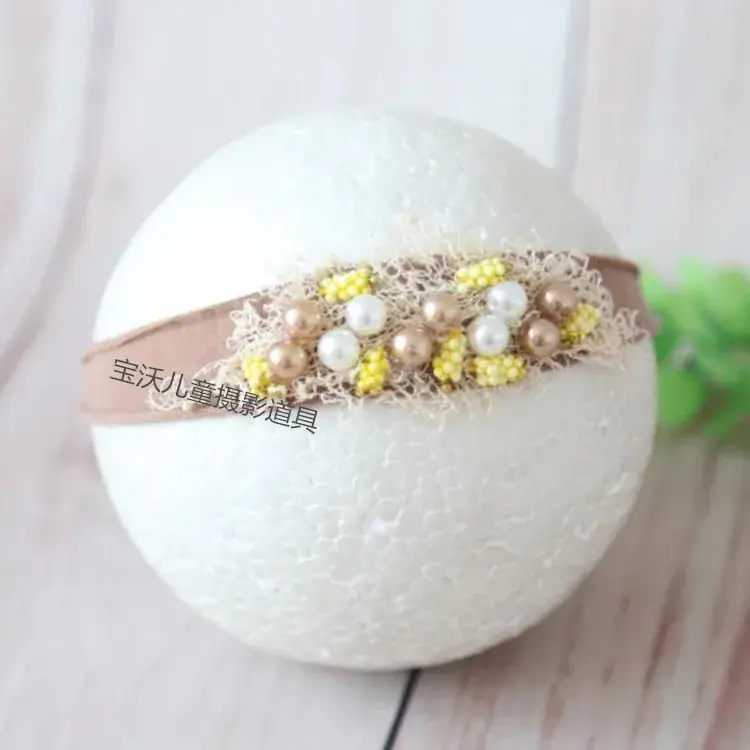 Newborn Baby Hair Band with Floral Embroidery - Image 31