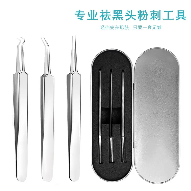 5-Piece Acne Clip & Needle Set for Blackhead Removal