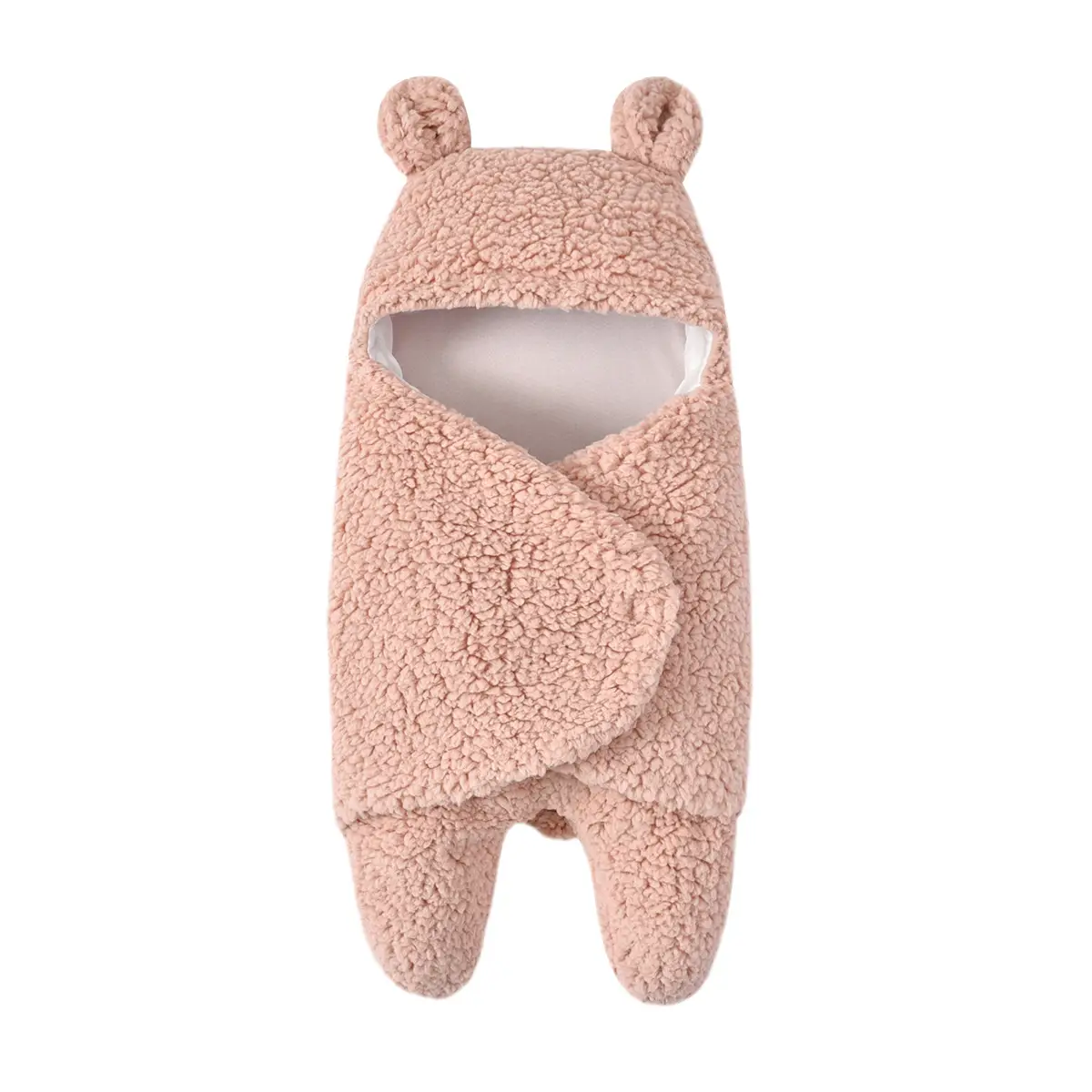 Baby Plush Swaddle Blanket 55x29cm Soft Cartoon - Image 3