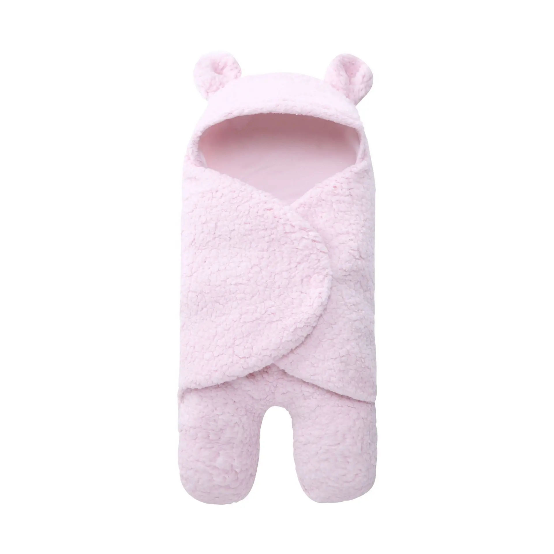 Baby Plush Swaddle Blanket 55x29cm Soft Cartoon - Image 2