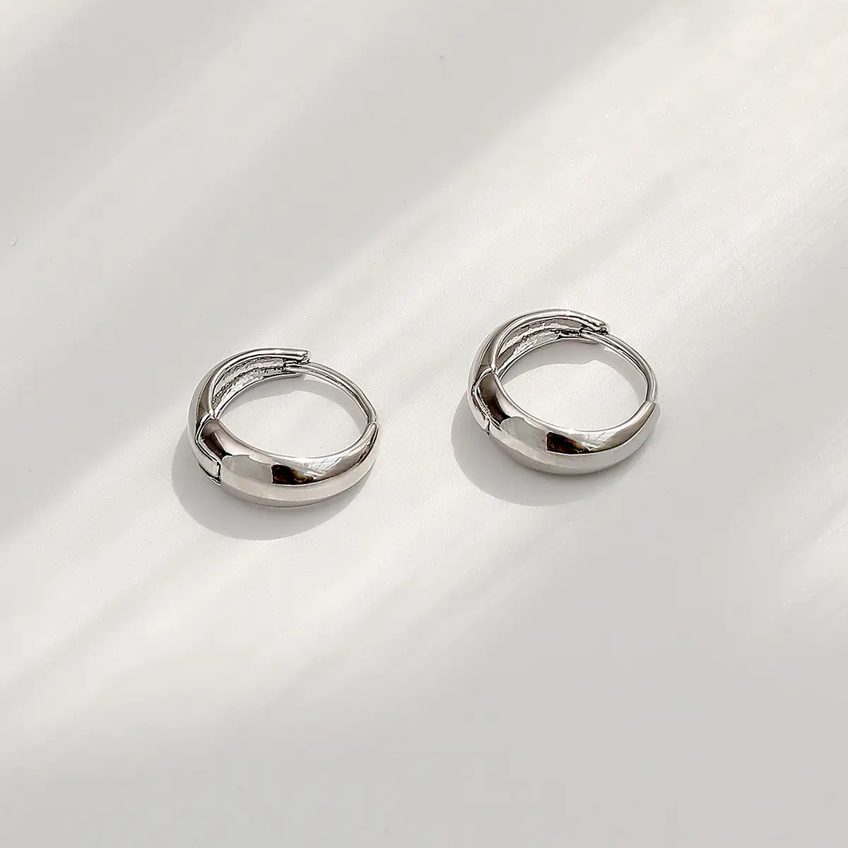 Japanese & Korean Round Gold Plated Earrings for Women