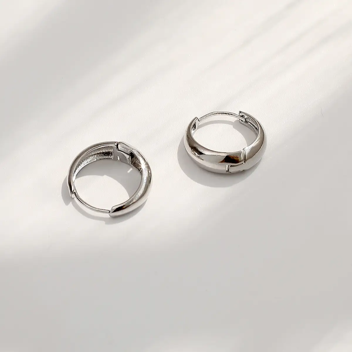 Japanese & Korean Round Gold Plated Earrings for Women
