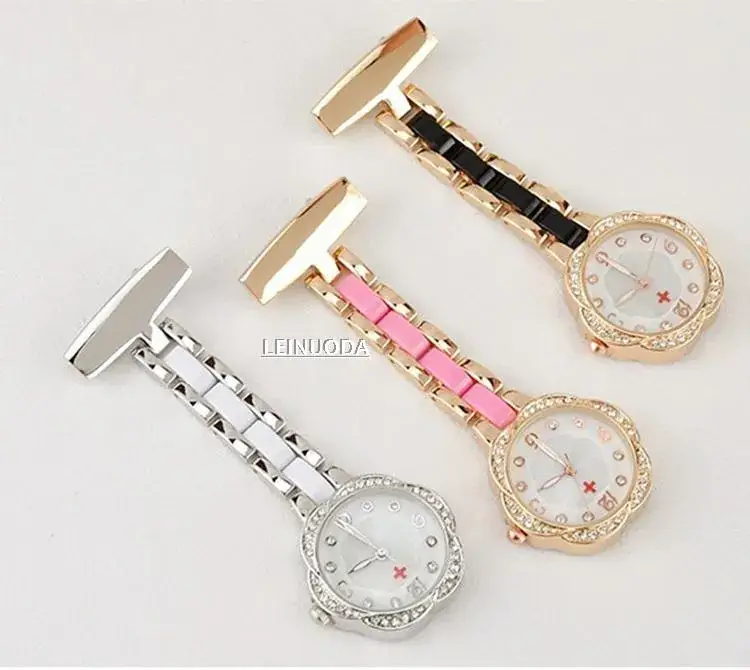 Waterproof Luminous Pocket Watch with Engraved Medical Pin Brooch — feature 13