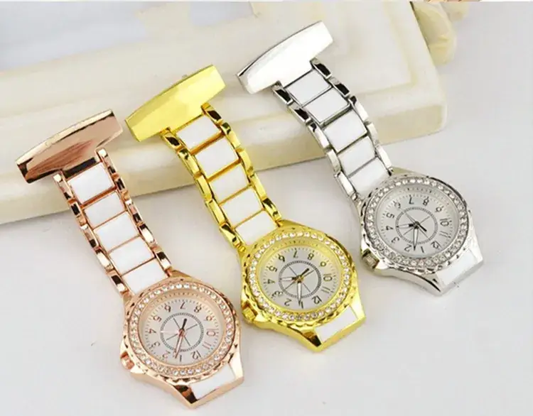 Waterproof Luminous Pocket Watch with Engraved Medical Pin Brooch — feature 20