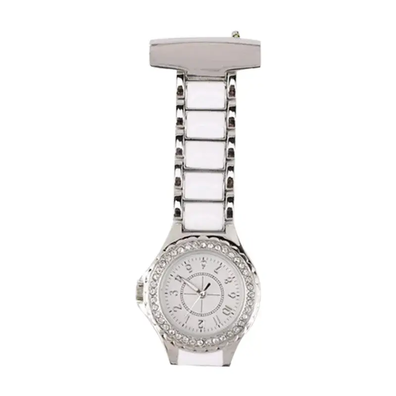 Waterproof Luminous Pocket Watch with Engraved Medical Pin Brooch - Image 4