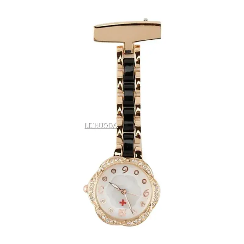 Waterproof Luminous Pocket Watch with Engraved Medical Pin Brooch - Image 7
