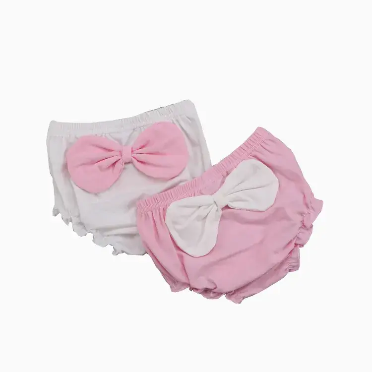 Cute Face Printed Cotton Baby Shorts White 0-3Y - Image 28